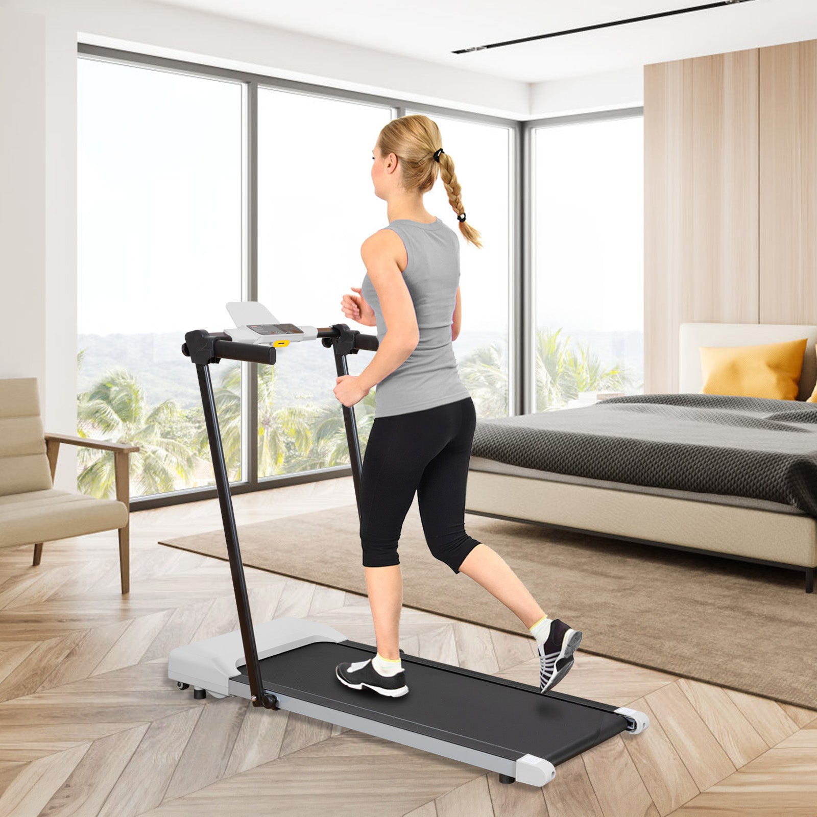 Treadmills For Home, Treadmill With LED For Walking & Running