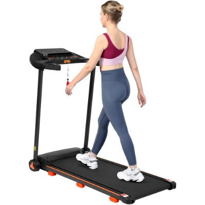NEW Treadmills For Home, 2.5HP Quiet Folding Treadmill With Heart Rate Sensor, 300lbs Weight Capacity, 7.5MPH, Incline Treadmill With USB Charge Station Bluetooth Speaker, 6 Shock-Absorbing